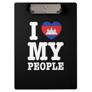 Pranchetas I Heart (Love) My Khmer Pessoas