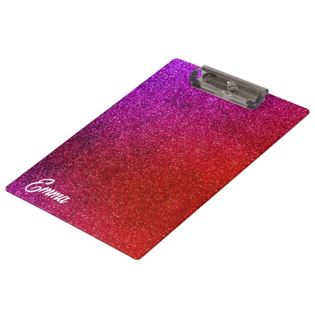 Pranchetas I love you chic pink glitter background Abstract (Inclinado)