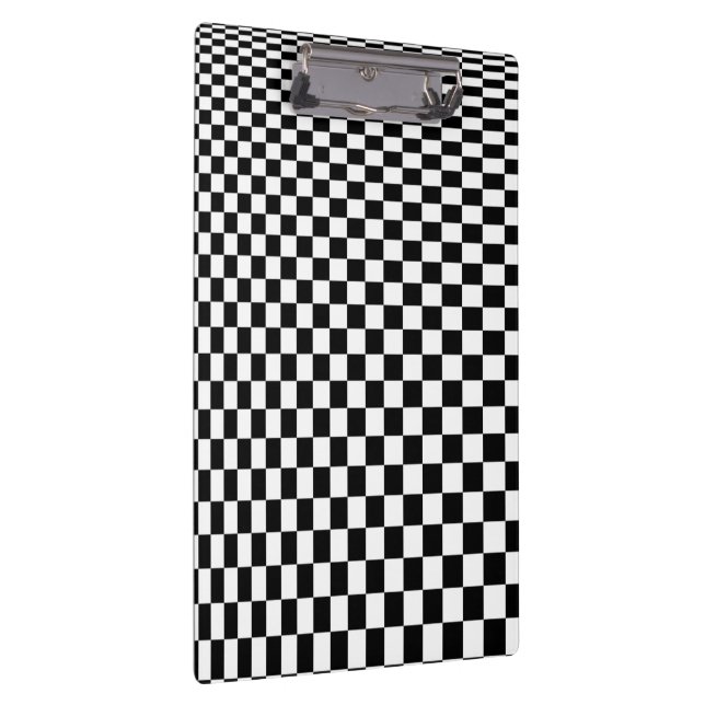 Pranchetas Ilusão Óptica Padrão Xadrez Preto e Branco (Direita)