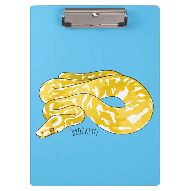 Pranchetas Ilustração de cobra de pitão birmanês (Frente)