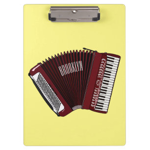 Pranchetas Ilustração de desenho animado de Accordion