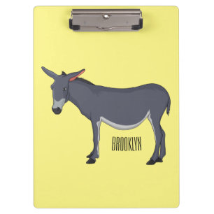 Pranchetas Ilustração de desenho animado de Donkey