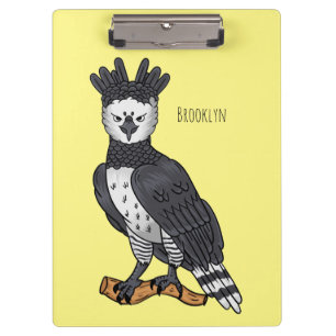Pranchetas Ilustração de desenho animado de Harpy eagle