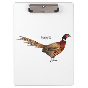 Pranchetas Ilustração de desenho animado de pheasant de pesco