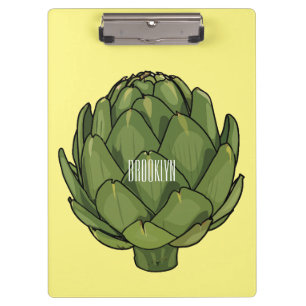 Pranchetas Ilustração de desenho animado do Artichoke
