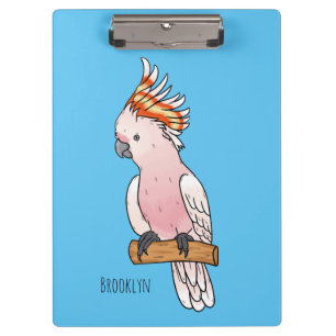 Pranchetas ilustração de desenho animado do pássaro cacatua M