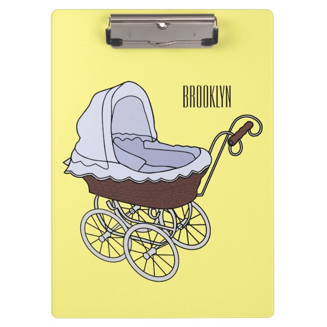 Pranchetas Ilustração de desenho animado do stroller (Frente)