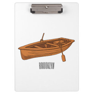 Pranchetas Ilustração de desenho animado em Rowboat