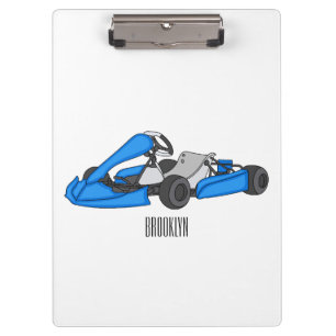 Pranchetas Ilustração de desenho de corrida de Kart