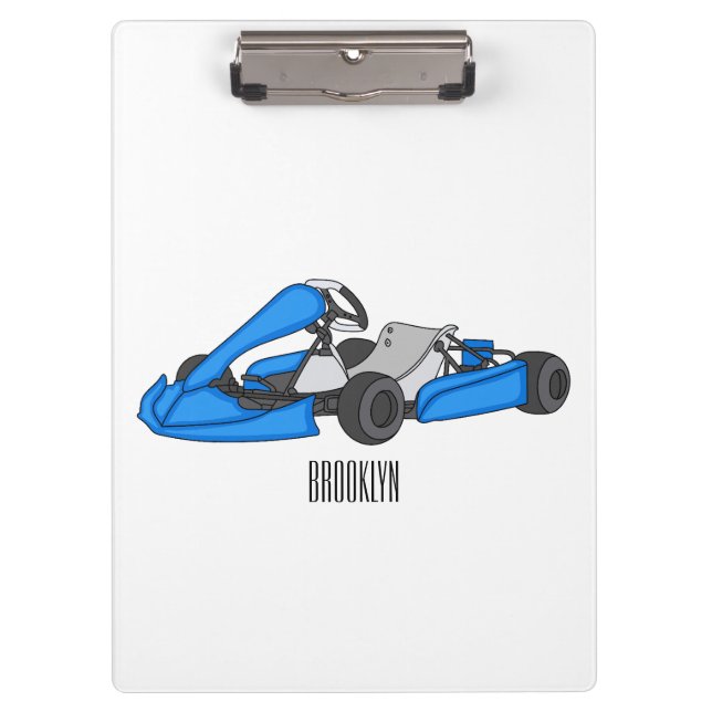 Pranchetas Ilustração de desenho de corrida de Kart (Frente)