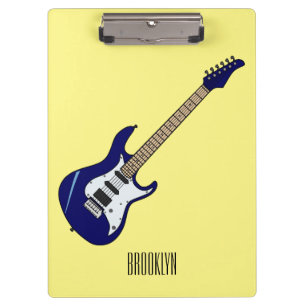 Pranchetas Ilustração de desenho de guitarra elétrica