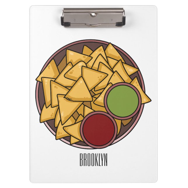 Pranchetas Ilustração de desenho de Nachos (Frente)