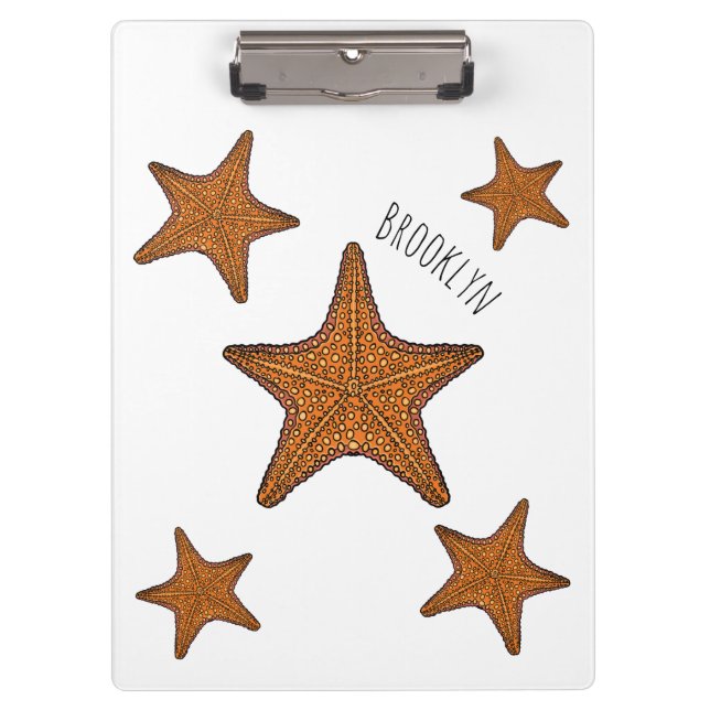 Pranchetas Ilustração de desenho de Starfish (Frente)