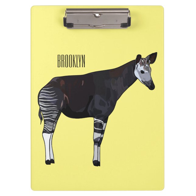 Pranchetas Ilustração de desenho em Okapi (Frente)