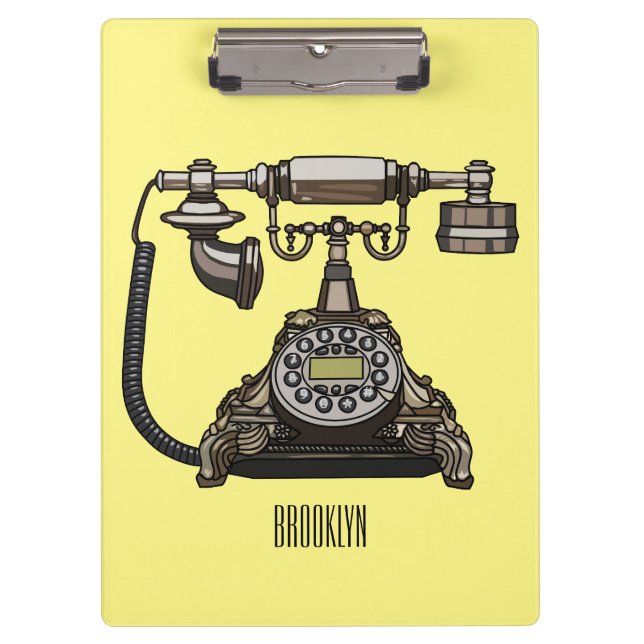 Pranchetas Ilustração de desenho telefônico (Frente)
