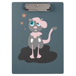Pranchetas Ilustração de Gato Infantil Fofa Kitty Cartoon