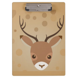 Pranchetas Ilustração de rena em um fundo marrom