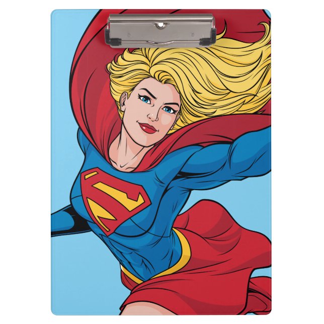 Pranchetas Ilustração de Supergirl Voando para Cima (Frente)