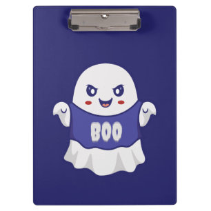 Pranchetas Ilustração Divertida de Fantasma Assustador para D