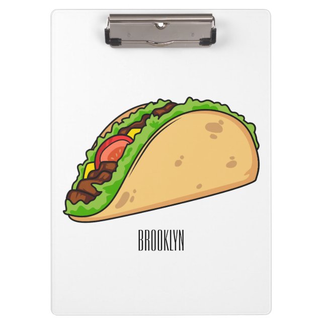 Pranchetas Imagem de desenho animado do Taco (Frente)