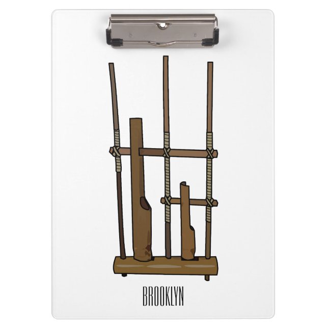 Pranchetas Imagem de desenhos angklung (Frente)
