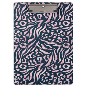 Pranchetas Impressão animal, leopardo, tigre, azul, rosa, pel