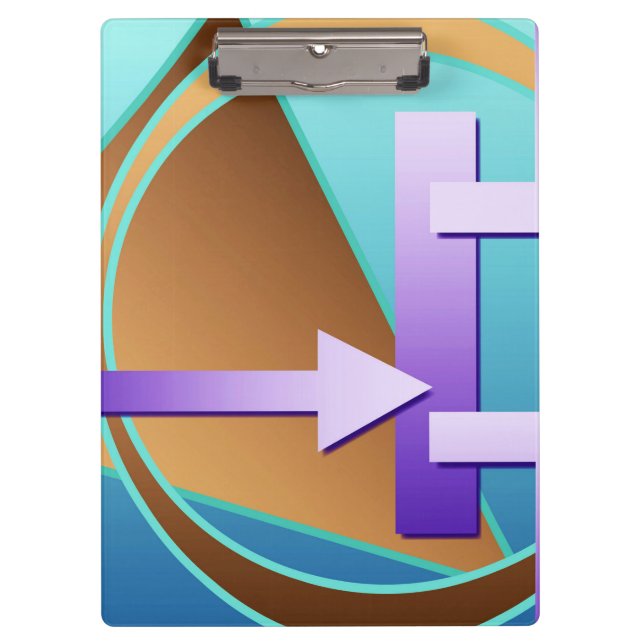 Pranchetas impressão de arte digital "Diagrama de Circuito",  (Frente)