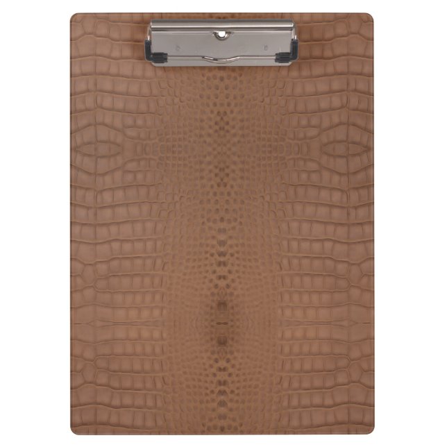 Pranchetas Impressão de Textura do Alligador de Tan (Frente)