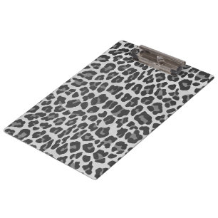 Pranchetas Impressão do Leopardo Branco e Preto