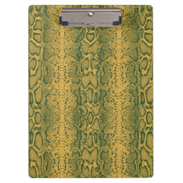 Pranchetas Impressão em animais de pele Cobra verde amarela