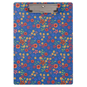 Pranchetas Impressão Floral Retro Chic na Área de Transferênc