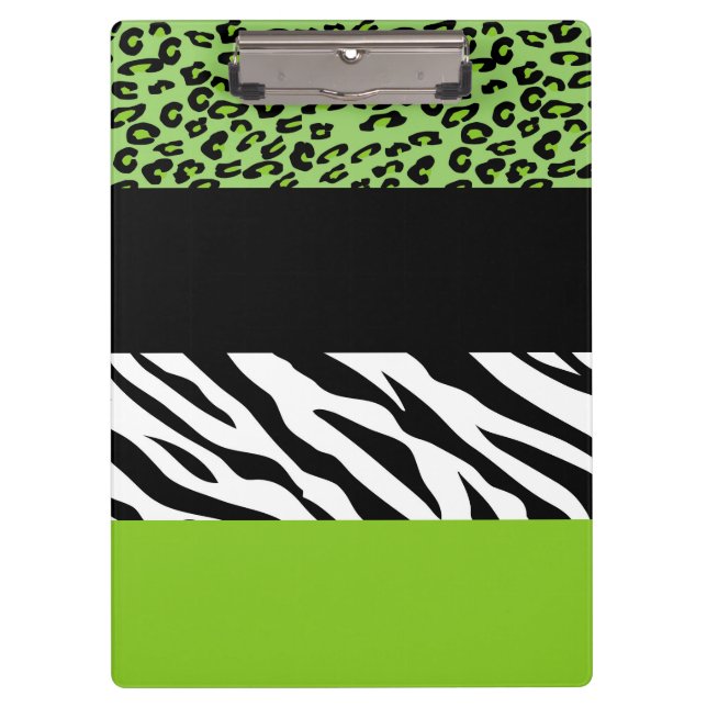 Pranchetas Impressão Leopardo, Impressão Zebra, Impressão Ani (Frente)