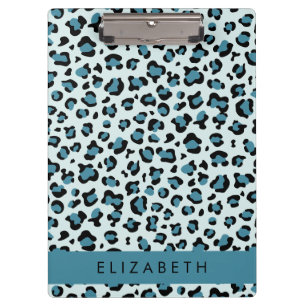 Pranchetas Impressão Leopardo, Manchas, Leopardo Azul, Seu No