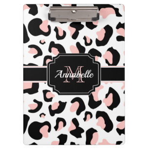 Pranchetas Impressão Leopardo Rosa