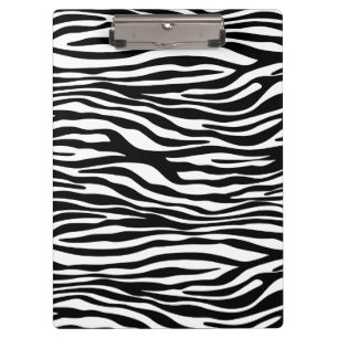 Pranchetas Impressão Zebra, Banhas Zebra, Preto E Branco