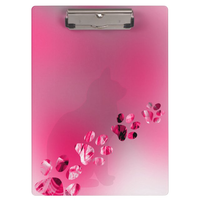 Pranchetas Impressões de Gatinho de Gato Moderno (Frente)