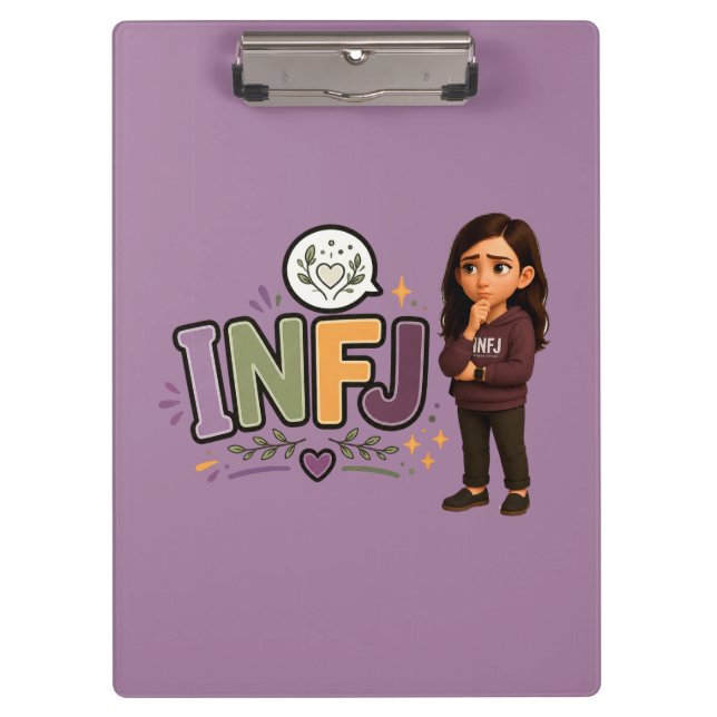 Pranchetas INFJ — A Guardiã das Ideias (Frente)