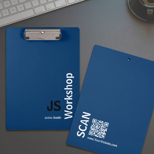 Pranchetas Iniciais Mínimas - Workshop Branco Azul Preto