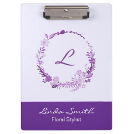 Pranchetas Inicial de Monograma Elegante Nome Personalizado F