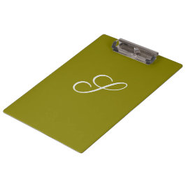 Pranchetas Inicial monograma minimalista verde sálvia