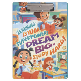 Pranchetas Inspiring Clipboard for Young Learners