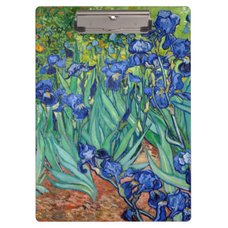 Pranchetas Irises Vincent van Gogh Floral Vintage Painting