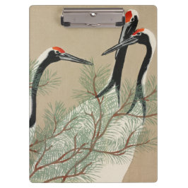 Pranchetas Japanese woodblock-print Cranes - Kamisaka Sekka