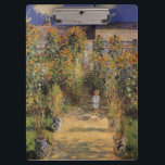Pranchetas Jardim do Artista em Vetheuil por Claude Monet<br><div class="desc">O Jardim Artístico de Vetheuil (1880), de Claude Monet, é uma pintura de natureza floral de estigmatismo vintage. Uma jovem é flanqueada por flores de girassol amarelas altas e florescentes durante a temporada de verão. Uma criança está em um caminho no jardim de Monet em Vetheuil (um subúrbio de Paris)....</div>