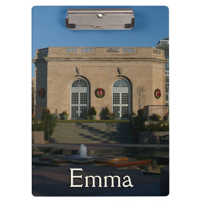 Pranchetas Jardins Botânicos no Natal em Washington DC (Frente)