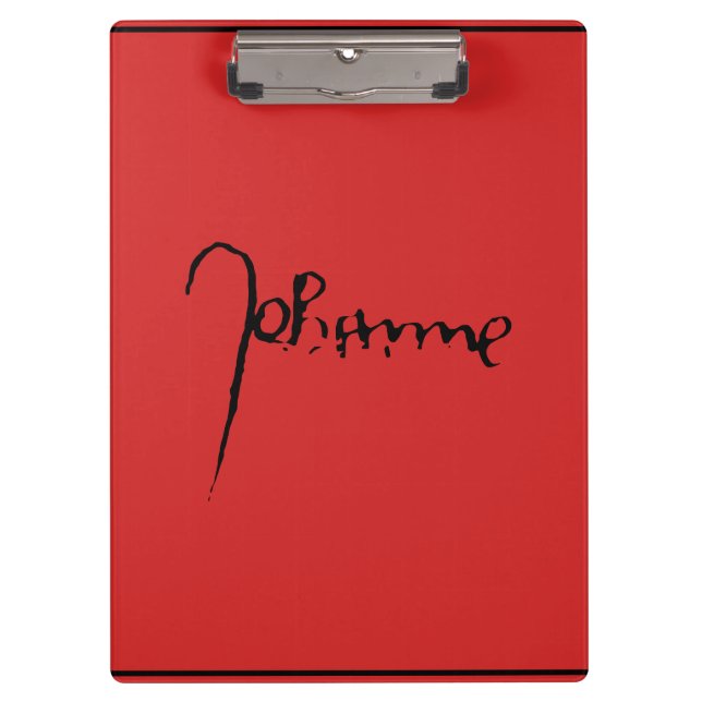 Pranchetas Jeanne d'Arc Saint Joan in heaven faith Signature (Frente)