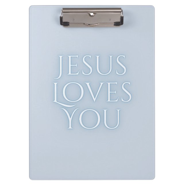 Pranchetas Jesus Ama o Design de Tipografia Cristã  (Frente)