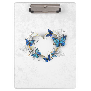 Pranchetas Jewelry Heart with Butterflies Morpho
