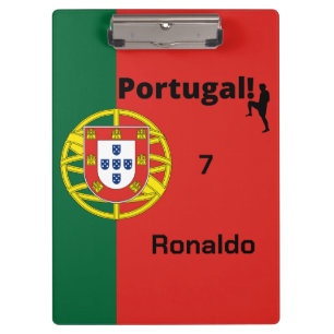 Pranchetas Jogador de Futebol Português personalizável