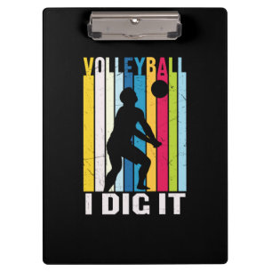 Pranchetas Jogador de Voleibol Voleibol I Dig